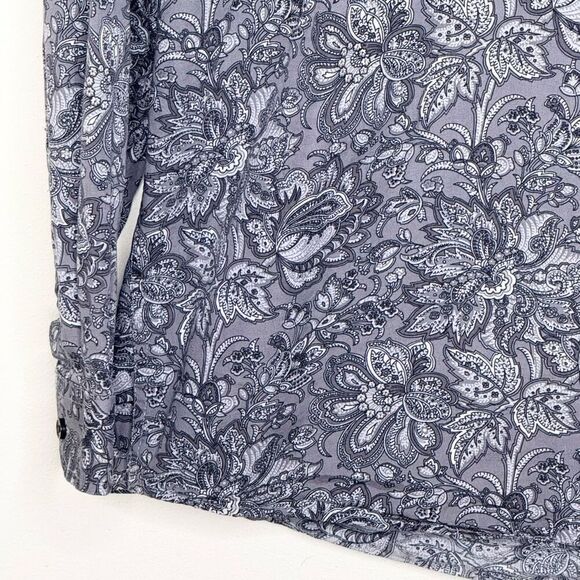Stetson Black and White Paisley Print Button Down Shirt - Men’s US 2XL - Picture 4 of 8
